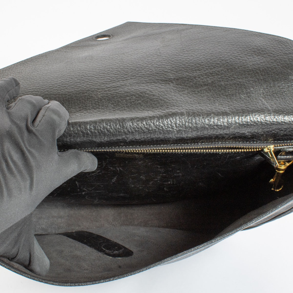 Delvaux Black Oversized Satchel Bag