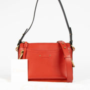 Authentic pre-loved Chloé Red Calfskin Leather Roy Small Crossbody Bag on Labellov.com