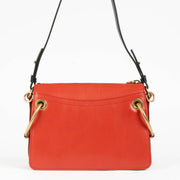 Authentic pre-loved Chloé Red Calfskin Leather Roy Small Crossbody Bag on Labellov.com