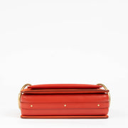 Authentic pre-loved Chloé Red Calfskin Leather Roy Small Crossbody Bag on Labellov.com