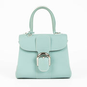 Delvaux Brillant Mini jade Rodeo calf leather top handle bag