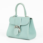 Delvaux Brillant Mini jade Rodeo calf leather top handle bag