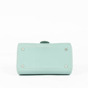 Delvaux Brillant Mini jade Rodeo calf leather top handle bag