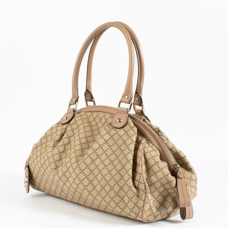 authentic preloved Gucci Brown Diamante Shoulder Bag on Labellov.com