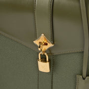 Louis Vuitton Rose des Vents MM khaki green leather handbag