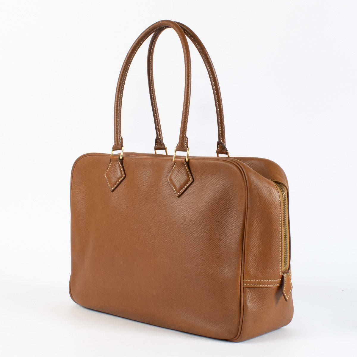 100% authentic preloved Hermès Cognac Top handle Plume on Labellov.com