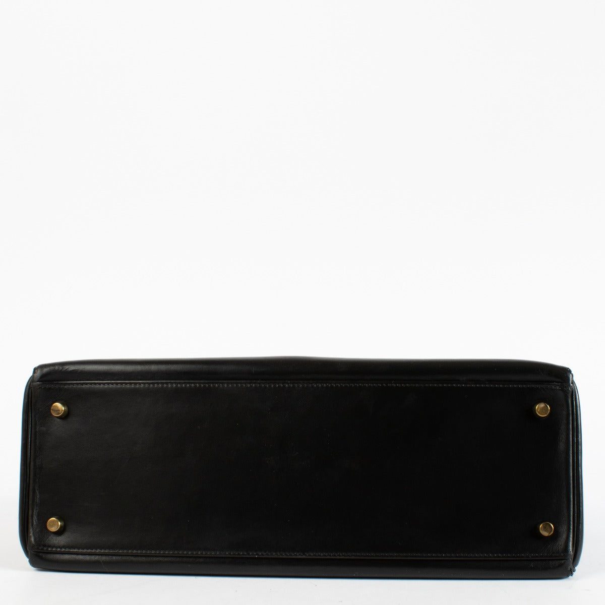 Hermès Vintage Kelly 35 Cuir Box Noir GHW