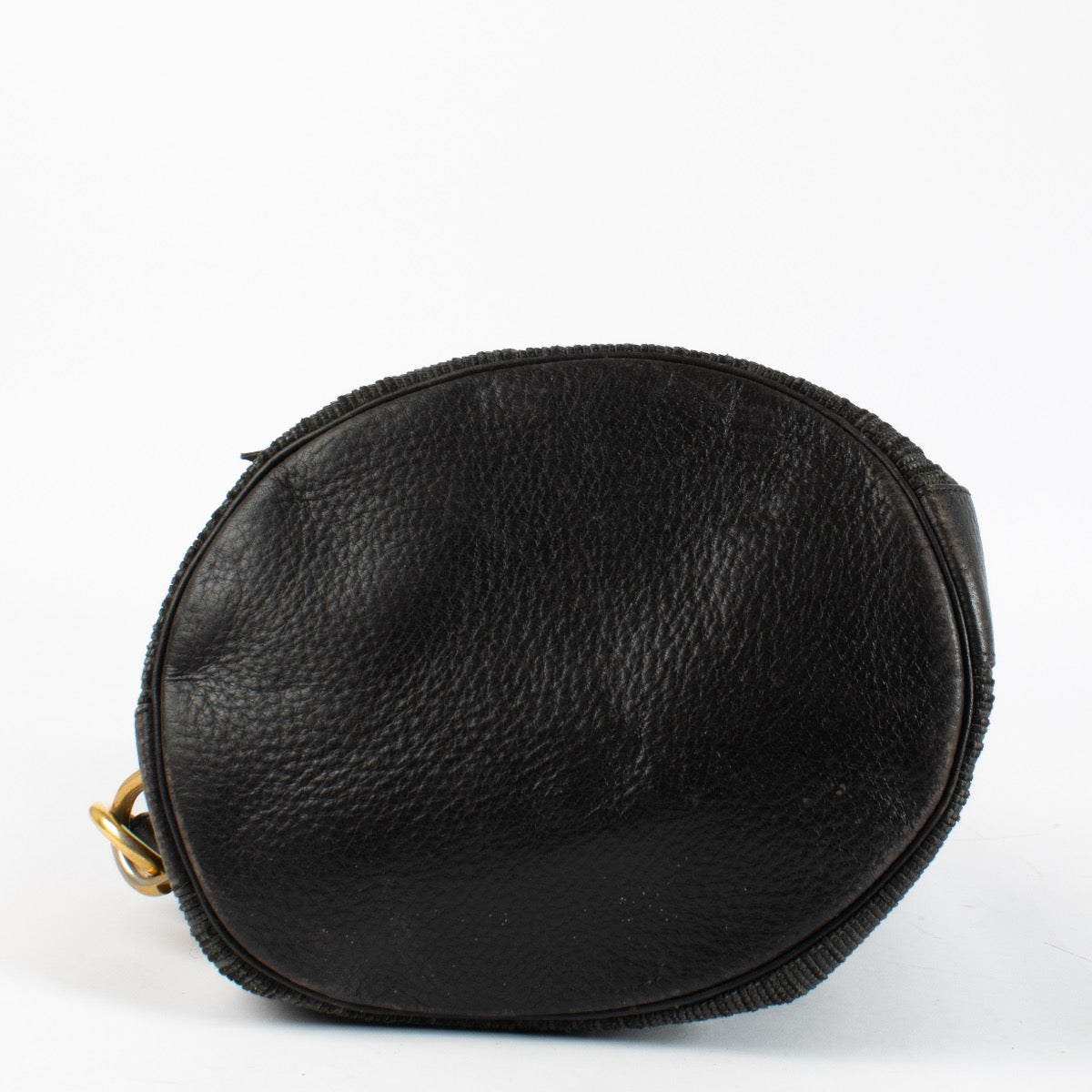 authentic preloved Delvaux Black Toile De Cuir Shoulder Bag on Labellov.com