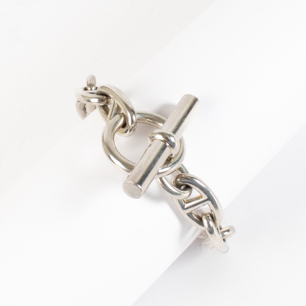 Hermès Silver Chaine d'Ancre Medium Bracelet