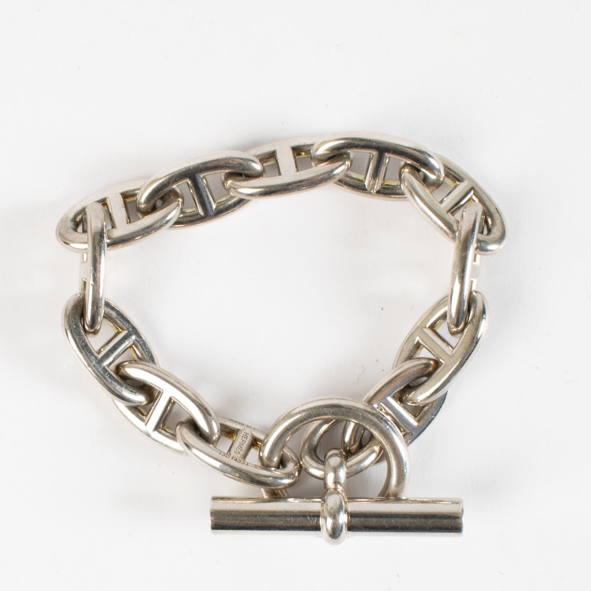 Hermès Silver Chaine d'Ancre Medium Bracelet