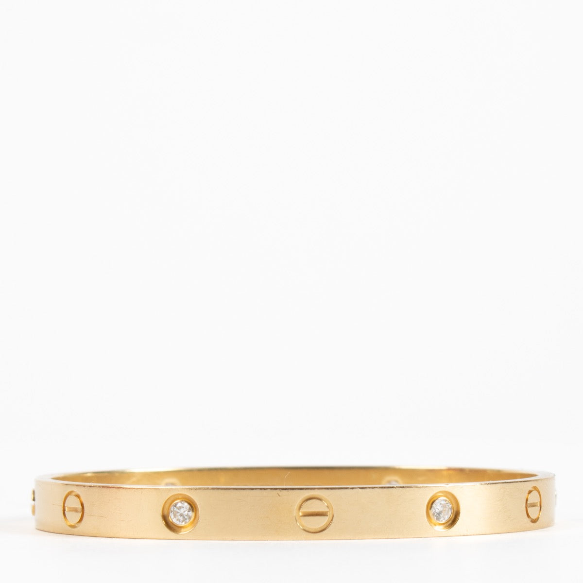 authentic preloved Cartier Yellow Gold Love Bracelet 4 Diamonds on Labellov.com
