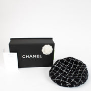 shop 100% authentic second hand Chanel Black Tweed Beret - Size M on Labellov.com