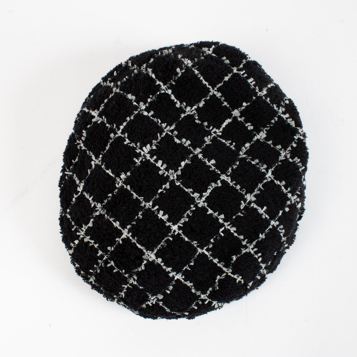 shop 100% authentic second hand Chanel Black Tweed Beret - Size M on Labellov.com