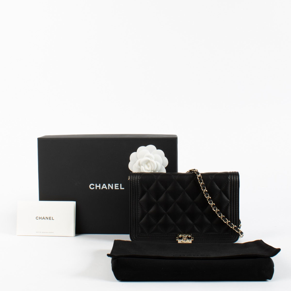 Chanel Black Boy Chanel Wallet On Chain
