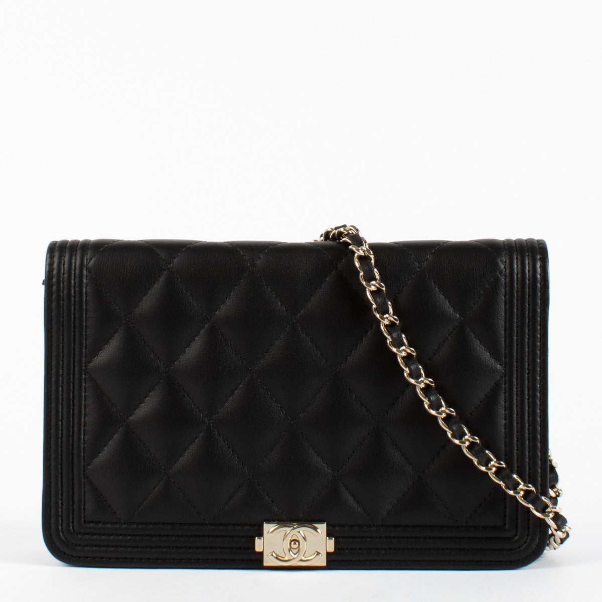 Chanel Black Boy Chanel Wallet On Chain
