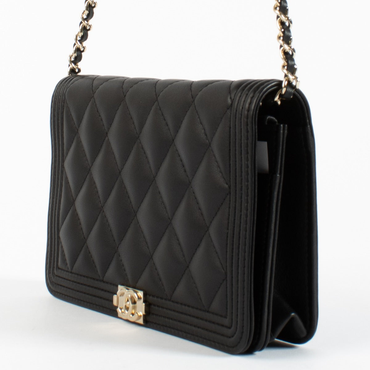 Chanel Black Boy Chanel Wallet On Chain