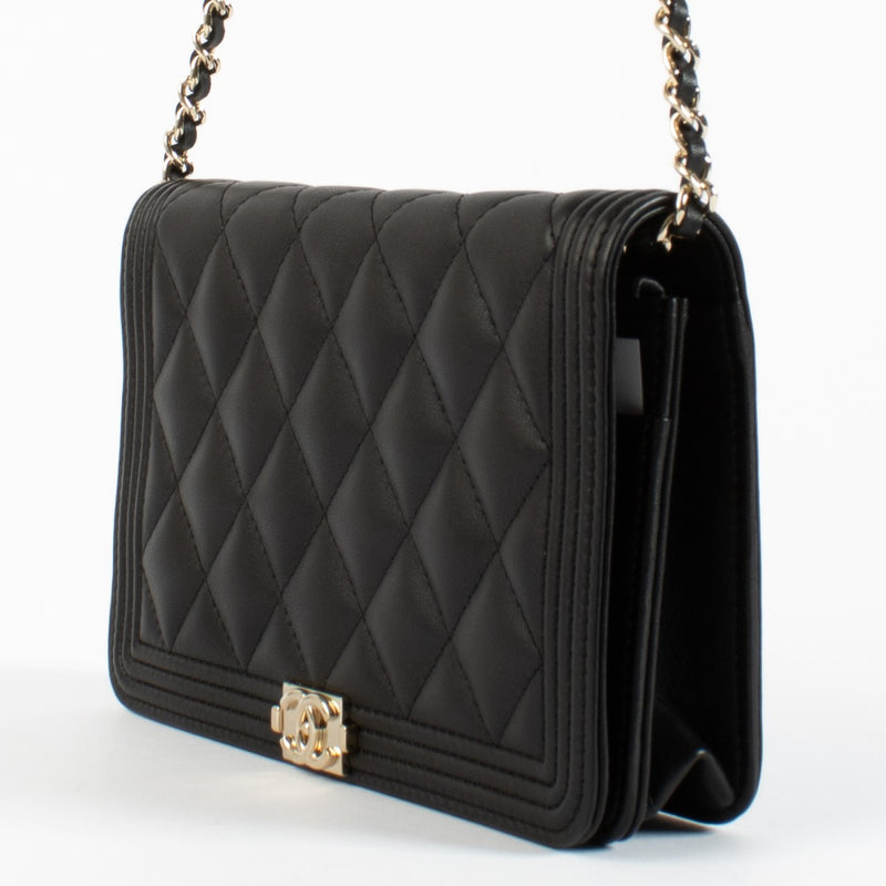 Chanel Black Boy Chanel Wallet On Chain