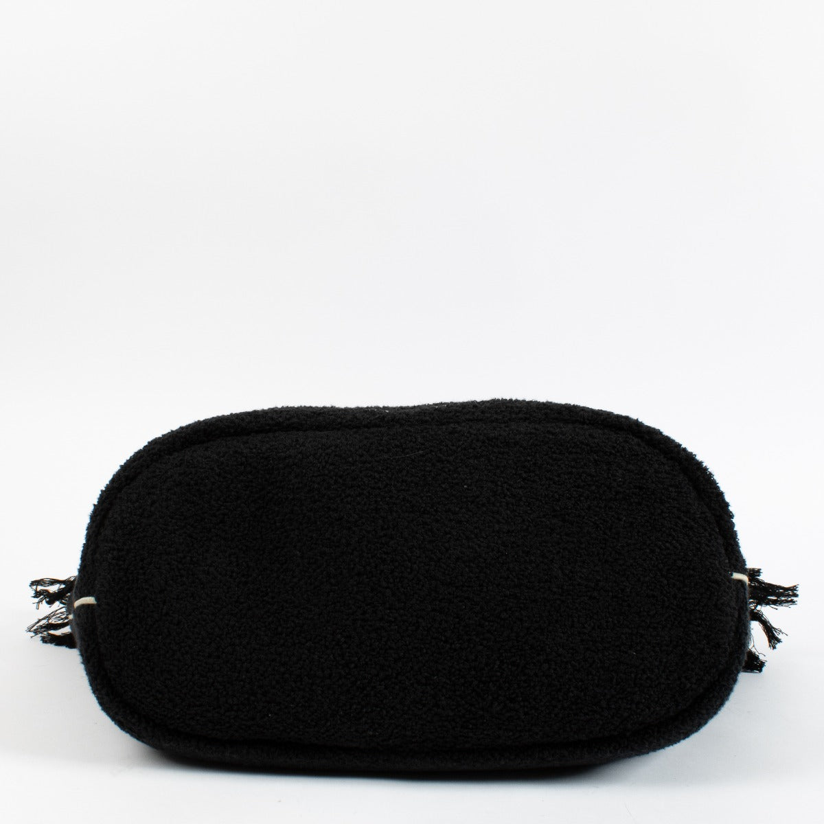 Authentic pre-loved Chanel Black CC Beach Bag with Pouch and Towel on Labellov.com