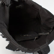 Authentic pre-loved Chanel Black CC Beach Bag with Pouch and Towel on Labellov.com