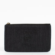 Authentic preloved Chanel Black Tweed Beauville Pouch on Labellov.com