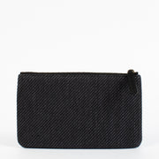 Authentic preloved Chanel Black Tweed Beauville Pouch on Labellov.com