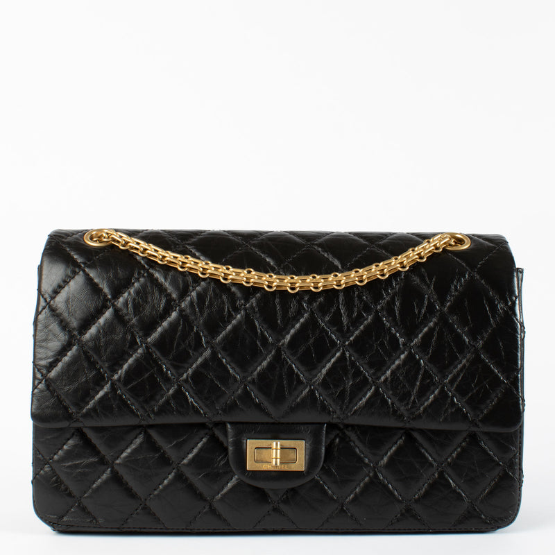 Chanel Black Reissue 2.55 Large GHW