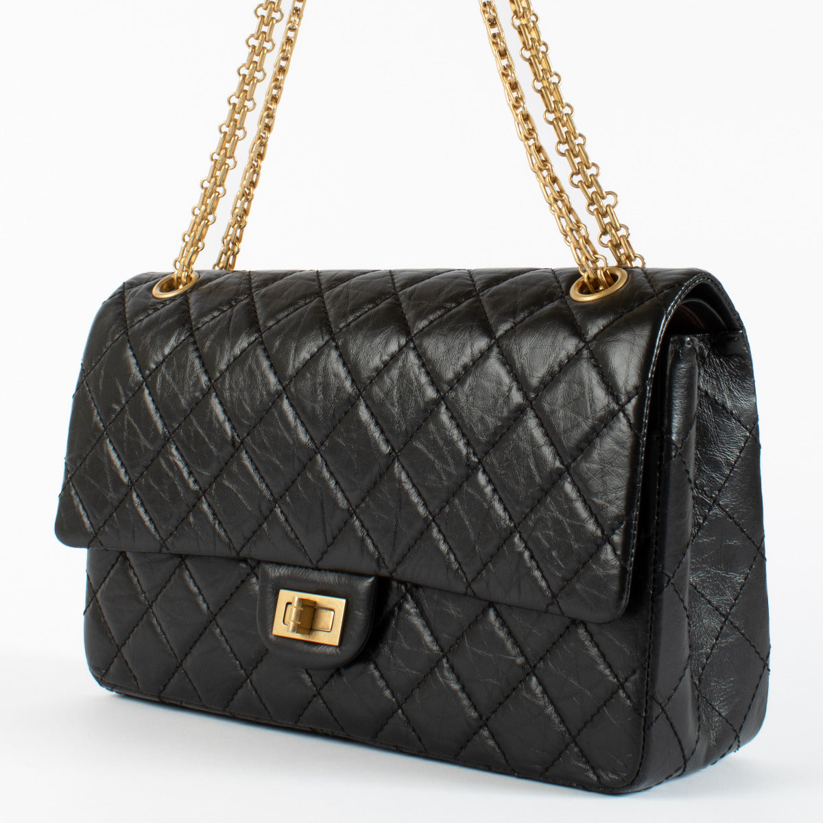 Chanel Black Reissue 2.55 Large GHW