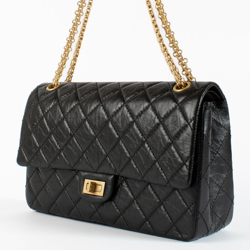 Chanel Black Reissue 2.55 Large GHW
