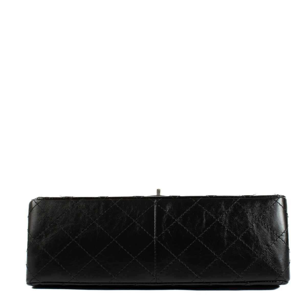 Chanel Black Aged Calfskin Large 2.55 Handbag
