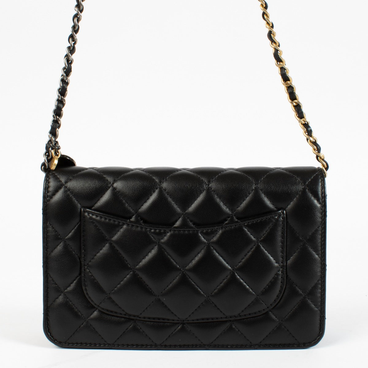 Authentic pre-loved Chanel Black Coco Clips Wallet On Chain on Labellov.com