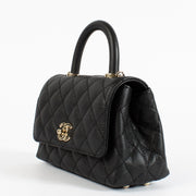 authentic preloved Chanel Black Caviar Mini Coco Handle Bag on Labellov.com