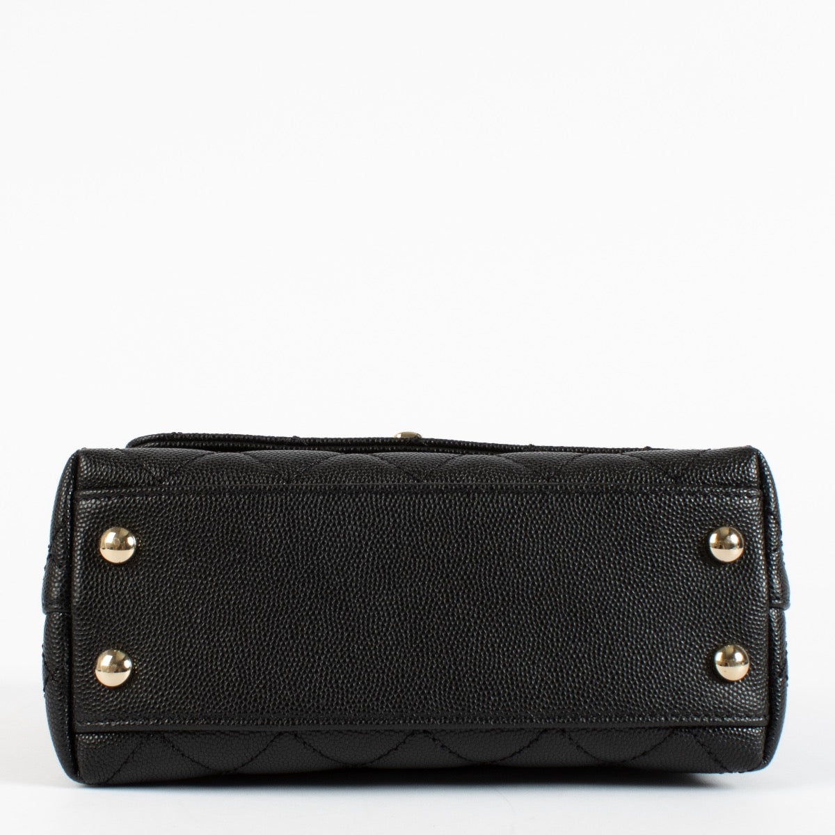 authentic preloved Chanel Black Caviar Mini Coco Handle Bag on Labellov.com