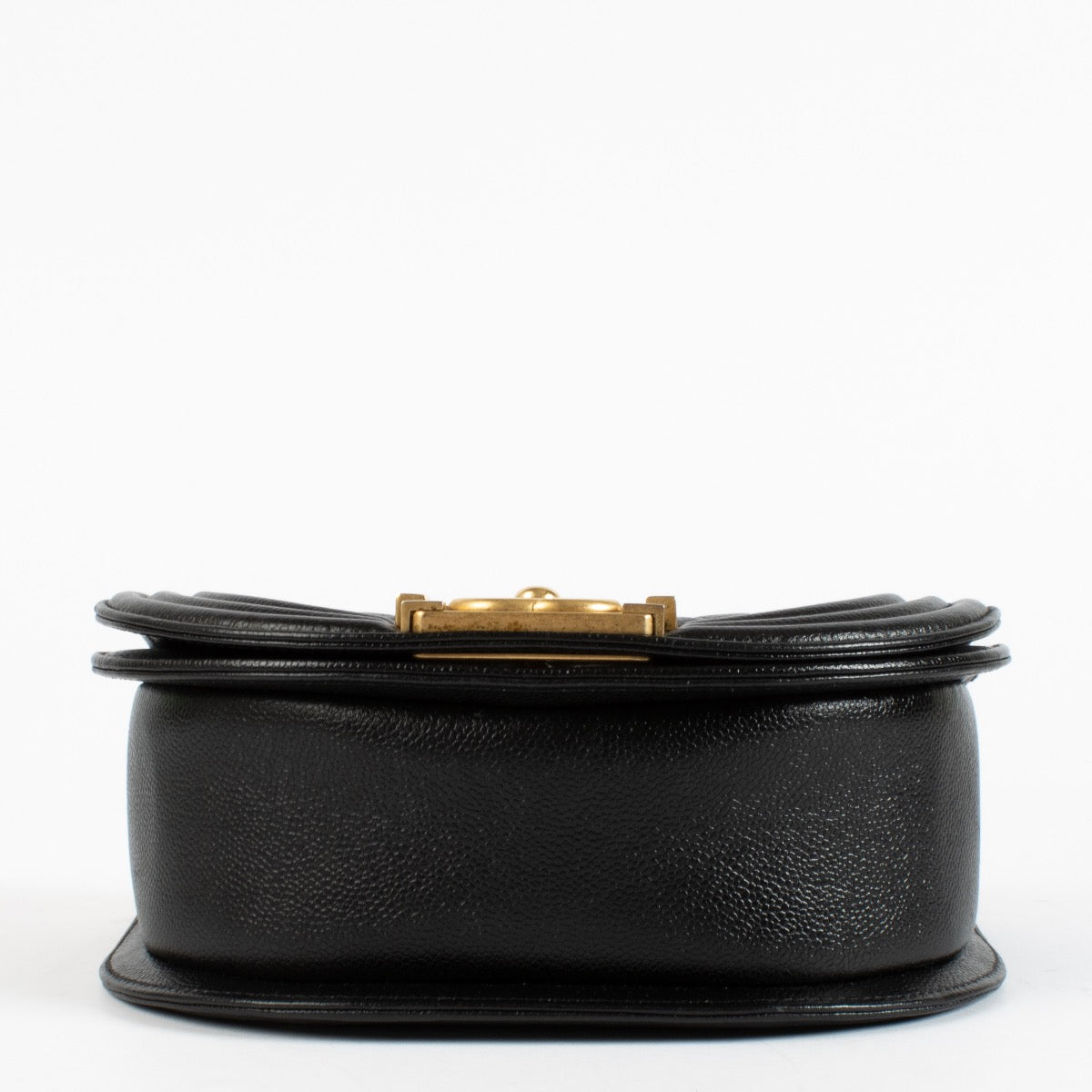 authentic preloved Chanel Black Round Boy Bag on Labellov.com