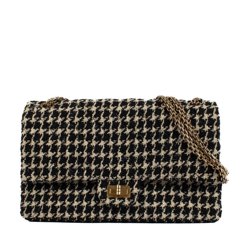 Sac Chanel 15K Brasserie Tweed Large Reissue 2.55
