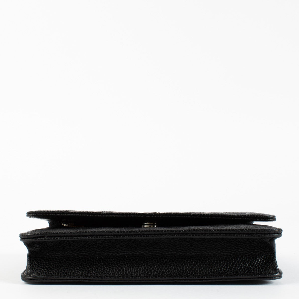 authentic preloved Chanel Black Caviar Wallet On Chain on Labellov.com