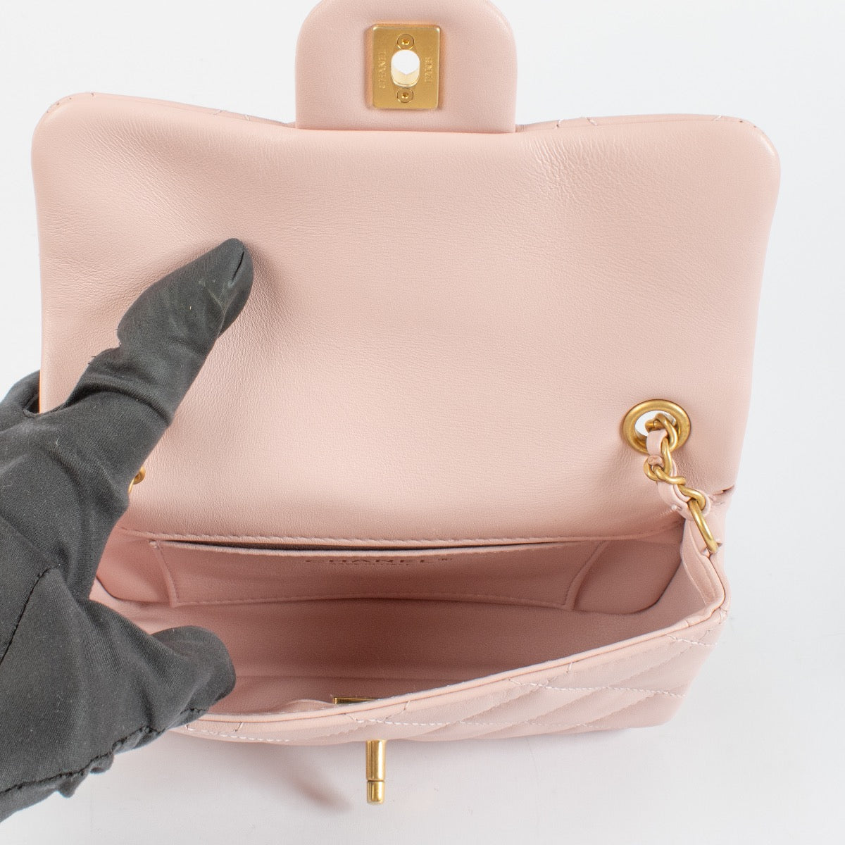 shop 100% authentic second hand Chanel Pink Lambskin Heart Chain Flap Bag on Labellov.com