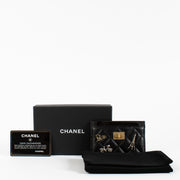 shop 100% authentic second hand Chanel Black Paris Charms Reissue Card Holder on Labellov.com