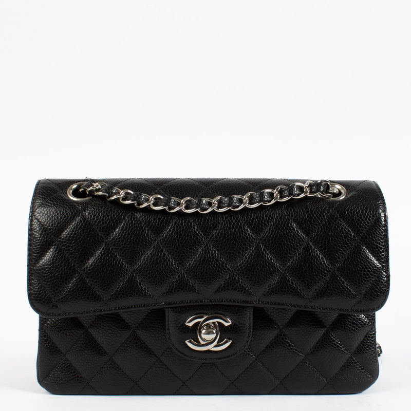 shop 100% authentic second hand Chanel Black Caviar Small Classic Flap Bag on Labellov.com