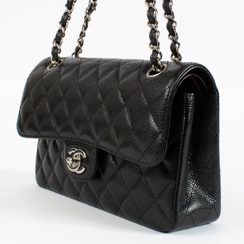 shop 100% authentic second hand Chanel Black Caviar Small Classic Flap Bag on Labellov.com