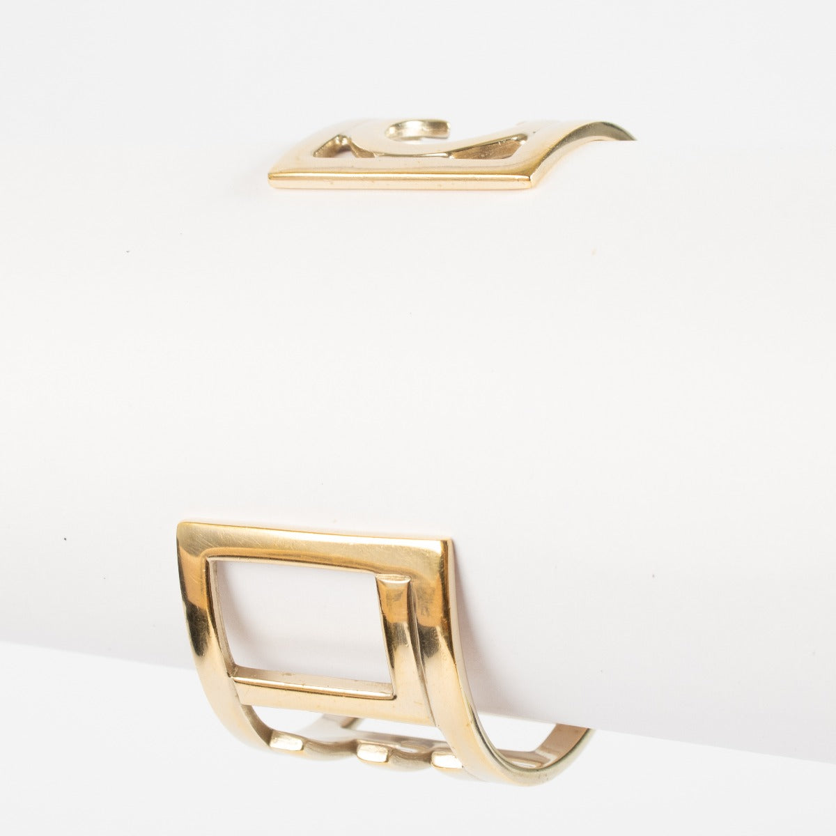 Authentic pre-loved Chanel 15S Gold Logo Bracelet on Labellov.com