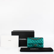 shop 100% authentic second hand Chanel Emerald Green Metallic 2.55 Mini Bag on Labellov.com