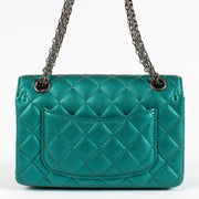 shop 100% authentic second hand Chanel Emerald Green Metallic 2.55 Mini Bag on Labellov.com