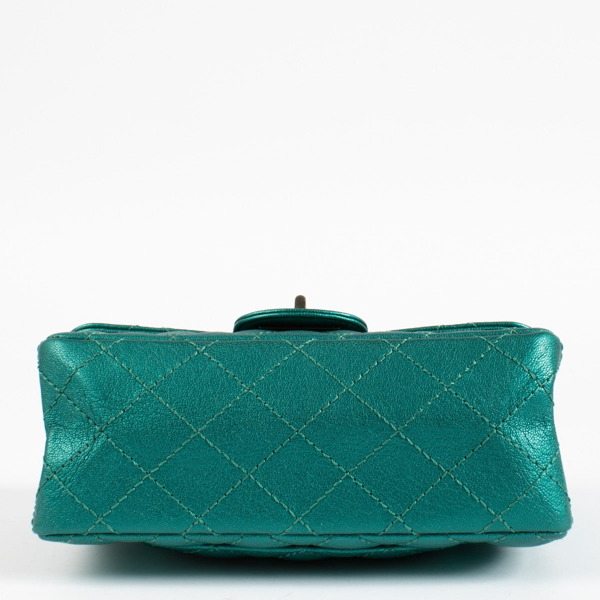 shop 100% authentic second hand Chanel Emerald Green Metallic 2.55 Mini Bag on Labellov.com