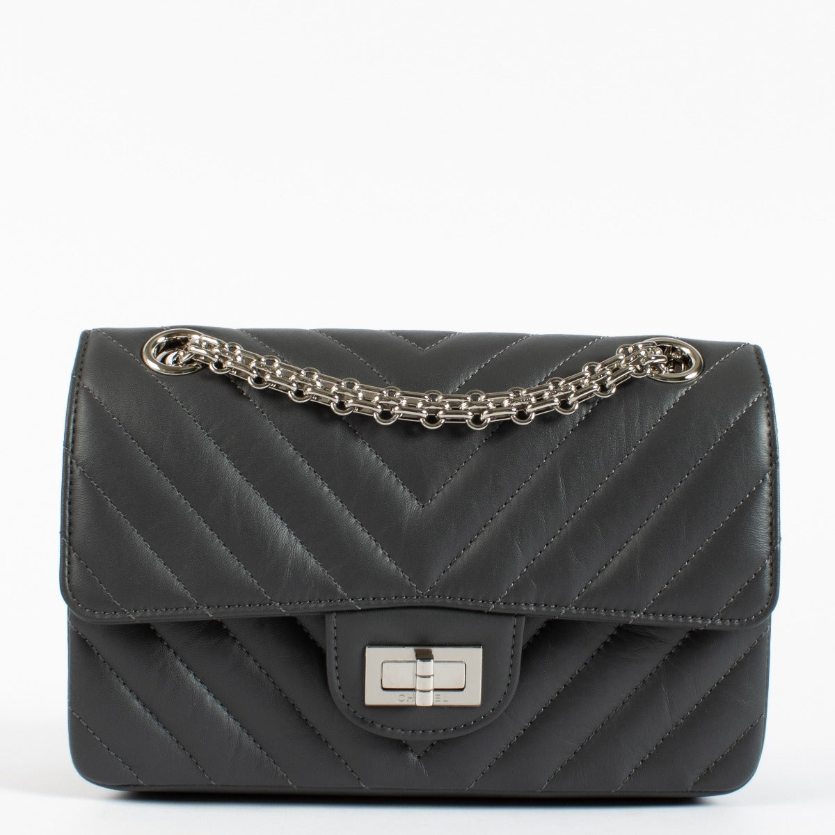 Chanel Mini Reissue Grey SHW