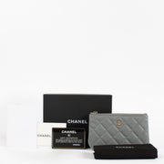 shop 100% authentic second hand Chanel Grey Caviar Small Ocase Pouch on Labellov.com