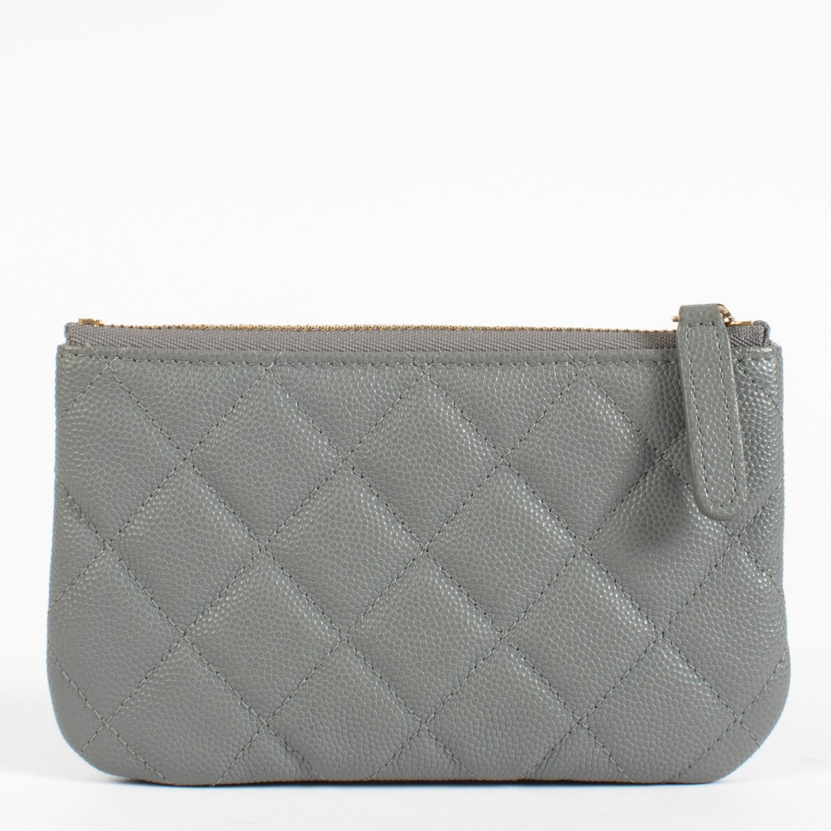 shop 100% authentic second hand Chanel Grey Caviar Small Ocase Pouch on Labellov.com