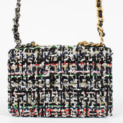 authentic preloved Chanel Tweed Sequin Chanel 19 Wallet On Chain on Labellov.com