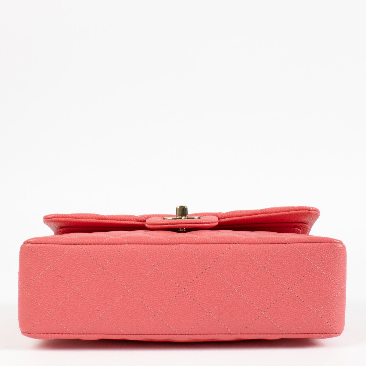 Authentic pre-loved Chanel Hot Pink Caviar Small Classic Handbag on Labellov.com