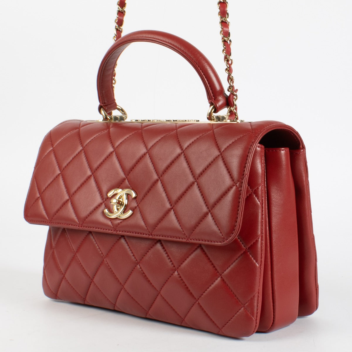 Chanel Red Medium Trendy CC Bag