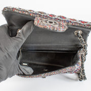 shop 100% authentic second hand Chanel Multicolor Silver Mini Tweed Flap Bag on Labellov.com